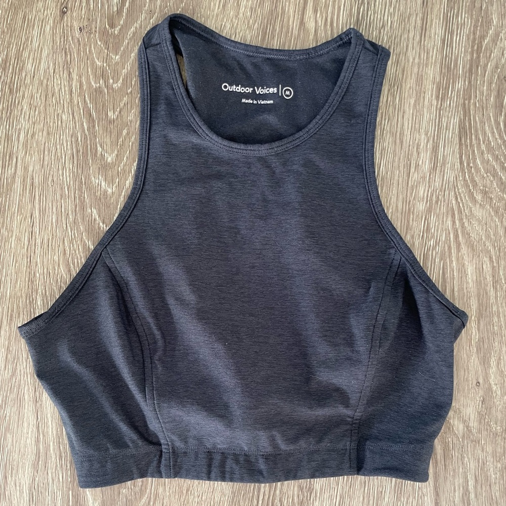 Outdoor Voices Charcoal Bra Top